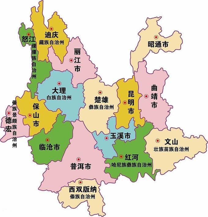 云南省最新交通地图概览