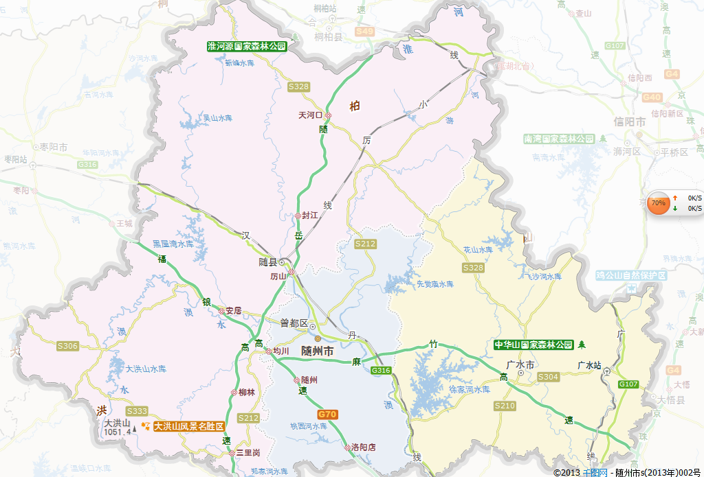 最新随州地图揭示城市发展与变迁蓝图