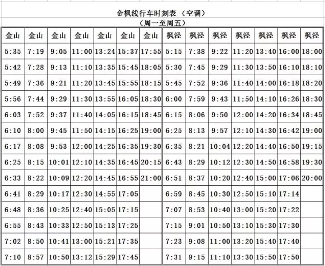 朱钱卫线最新时刻表公布，影响出行请注意！