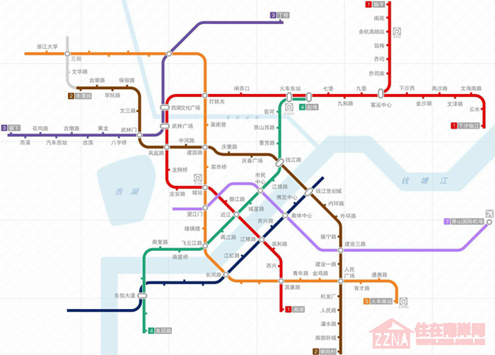 杭州地铁最新版规划图，构建未来城市交通蓝图